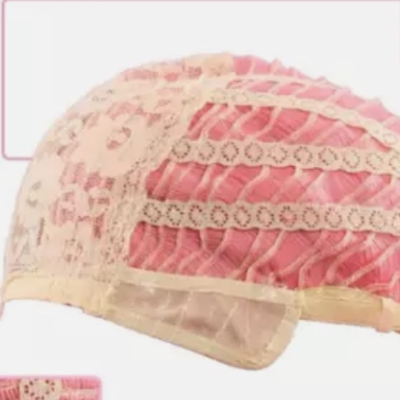 Pink Wig With Bang 15” Crimped Hair Medium Length Pastel - Picture 7 of 8